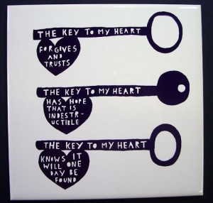 ... heart, hearts, idea, key, key to my heart, keys, quotes, sweet, words