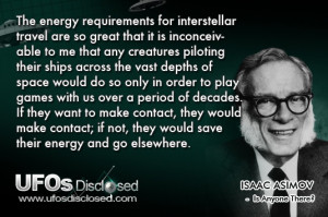 Isaac Asimov UFO quotes