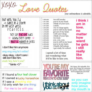 teenage love quotes for him