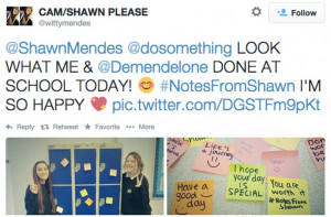 Shawn Mendes Tweets Dosomething org twitter