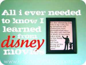 Disney movie quote printables from A Girl and A Gluegun