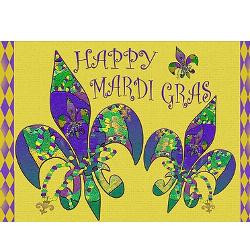 happy_mardi_gras_fleur_de_lis_greeting_card.jpg?height=250&width=250 ...