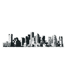 Details about City Skyline New York Vinyl Wall sticker decal Quotes
