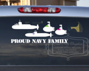 Military decal: Proud Navy submarin e family ...