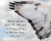 Build Your Wings - Light Pale Color Neutral Tones Brown Blue Rustic Co ...