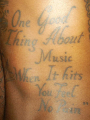 Bob Marley Quotes Cool Tattoo