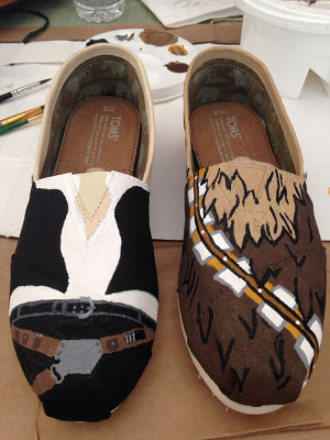 Chewbacca Han Solo Toms by ChangeYourFate