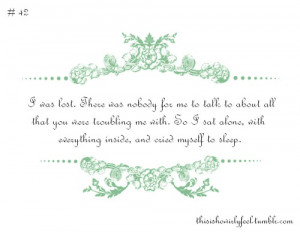 quotes #sayings #crying #nobody to talk to #cry myself to sleep # ...
