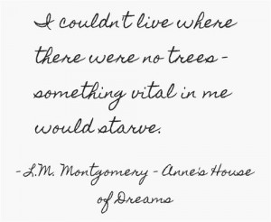 ... vital in me would starve. -Anne's House of Dreams by L.M. Montgomery