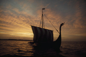 Ancient Vikings Sailed In Vessels Much Photograph