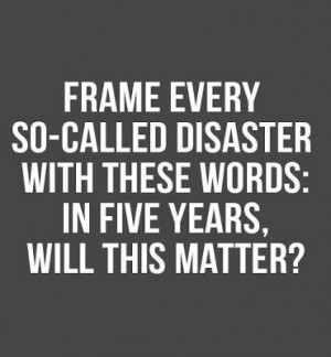 won't even matter or be remembered in 6 months. Don't stress the small ...