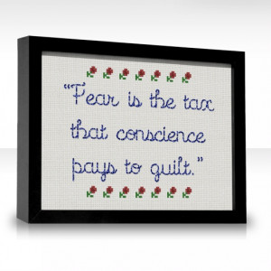 ... is the tax that conscience pays to guilt. ~ Sewell - Google Search