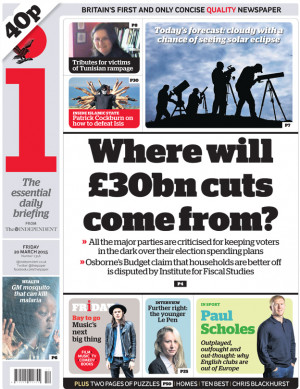 BBC News - Newspaper headlines: Budget 2015 fallout and Zayn Malik's ...