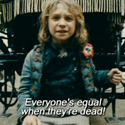 my gifs spoilers crying les mis les miserables javert gavroche