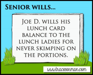 Senior Wills and Six Other Writing Prompts for the End-of-the-Year