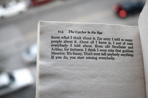 There are many examples in the Catcher in the Rye , that show Holden's ...