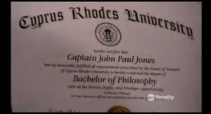 Cappie’s real name :0 Captain John Paul Jones