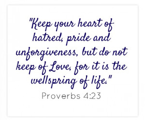 keep your heart of unforgiveness