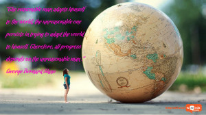 Inspirational Wallpaper Quote by George Bernard Shaw