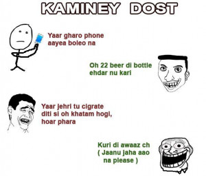 funny hindi friendship quotes images kamine dost