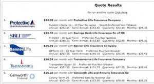 Term Life Insurance Quote Engine