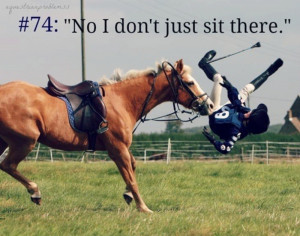 Il paraît que l'équitation n'est pas un sport ...