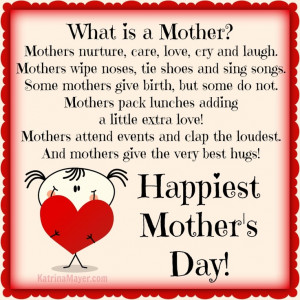 Happiest Mother's Day! - Would not have become remotely what I am ...