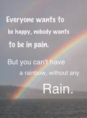 There is always a rainbow after a rain