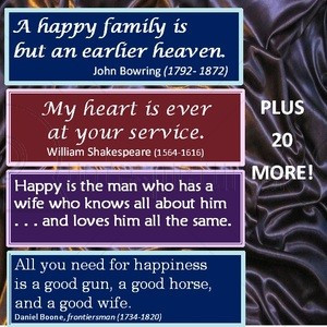 Happy Family is but an earlier heaven Anniversary Quote