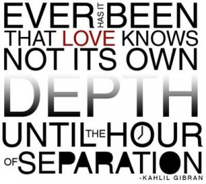 Clever, quotes, sayings, love, depth, separation, kahlil gibran