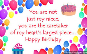 Birthday greeting card quote message for nieces