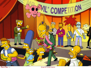 TV Show - The Simpsons Mr Burns Lisa Bart Bart Simpson Marge Simpson ...