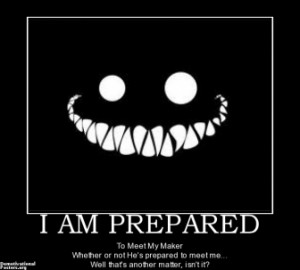 TAGS: creepy smile god prepared