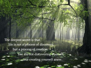 discovery becomes creation