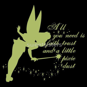 Tinkerbell faith trust and pixie dust by sweetsisters