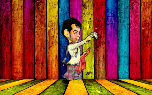 Cantinflas Caricatura Fondo Colorido Actor Y Comediante Wallpaper ...