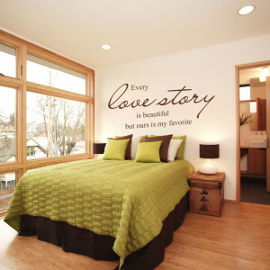 Wall Decal Every Love Story Is Beautiful Quote Wedding Romantic Vinyl ...