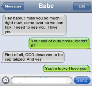 Baby! My COD Broke.. I Love You*? | The Pics Home
