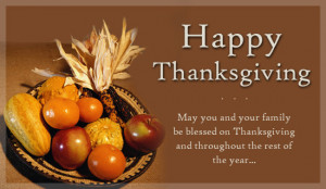Happy Thanksgiving Wishes, Messages, Sayings, Quotes 2014