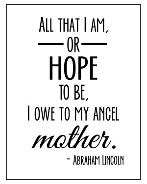 Mothers Day Quote Print