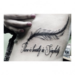 Tattoo number 3. Favorite quote