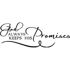 Amazon.com: God always keeps his promises wall art wall sayings ...