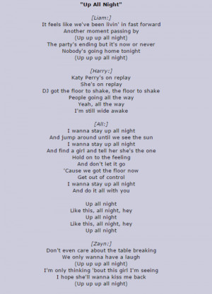 one direction lyrics have evolved from this