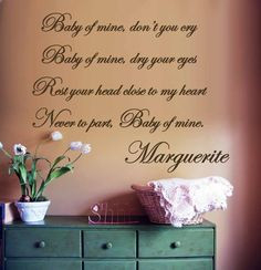 Baby mine....lulluby from the movie Dumbo. I sing this to Oliver More