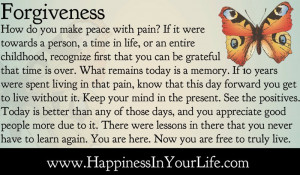 how do you make peace with pain if it were towards a person a time in ...