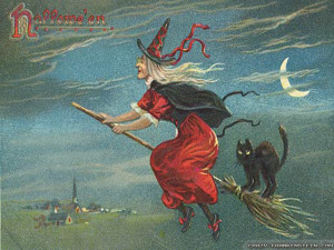 Wallpaper: Vintage Halloween Witch wallpapers