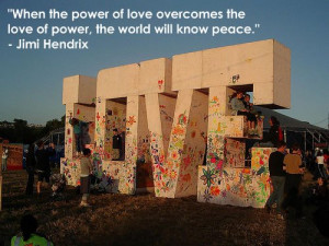 When the Power of love overcomes the love of power,the world will know ...