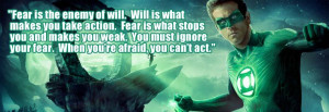 ... your fear. When you're afraid, you can't act.