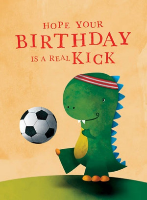 Sincerely Scent - Scented Greeting Card - Birthday Soccer
