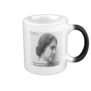 Helen Keller & Famous Deaf/Blind Quote Mug